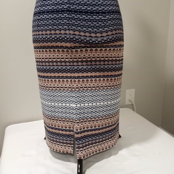 ILE NEW YORK MULTI-COLOUR PRINT SHEATH DRESS WITH BELT WOMEN SIZE 10 - Picture 10 of 12